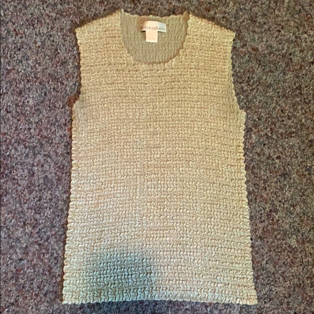 Olive green tank top from Dress Barn
